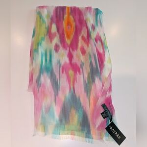Lauren Ralph Lauren springy colorful silk scarf